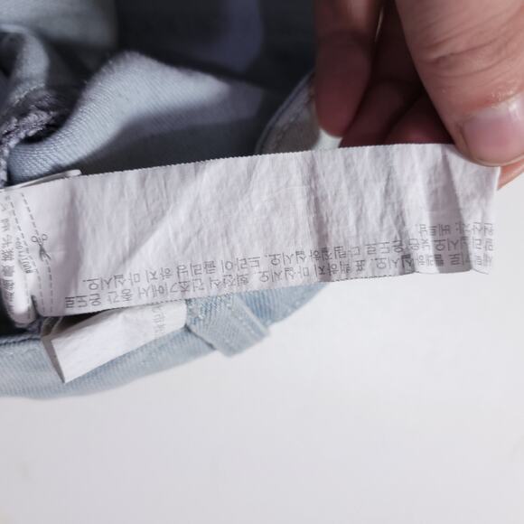 Forever21 Classic High Rise Cuffed Light Wash Denim Short Shorts Size 28 Boho - Picture 6 of 11